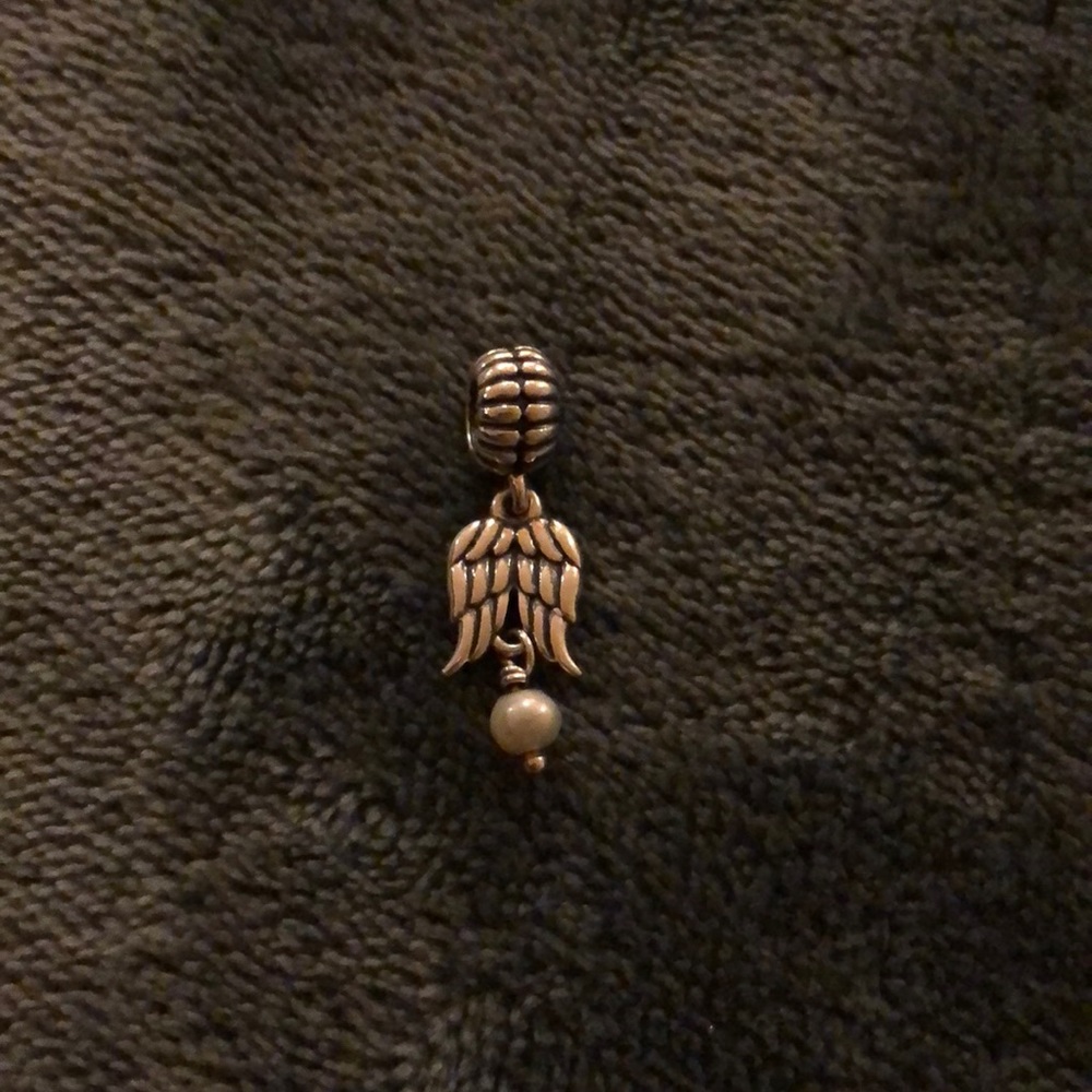 Angel wing charm